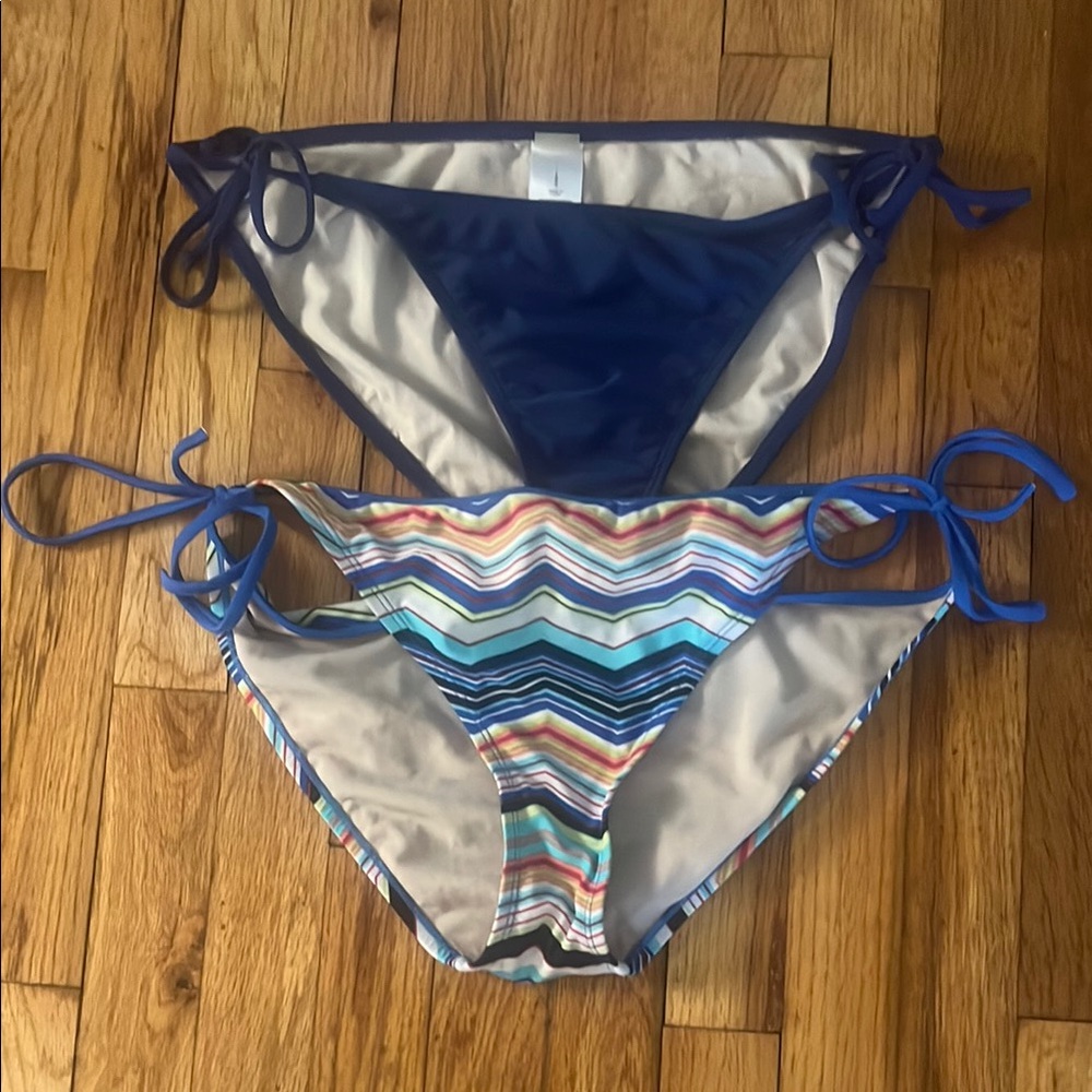 Old Navy Blue and Gap Multicolor Bikini Bottoms